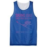 Skiing Dad Like A Regular Dad But Way Cooler Ski Gift Mesh Reversible Basketball Jersey Tank