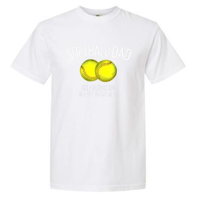 Softball Dad Like A Baseball Dad But With Bigger Balls Garment-Dyed Heavyweight T-Shirt