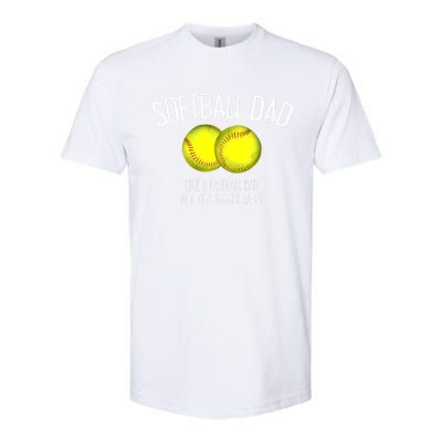 Softball Dad Like A Baseball Dad But With Bigger Balls Softstyle CVC T-Shirt