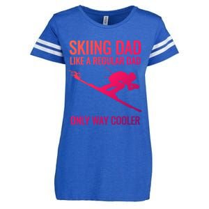 Skiing Dad Like A Regular Dad But Way Cooler Ski Gift Enza Ladies Jersey Football T-Shirt