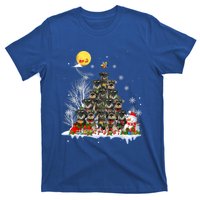 Schnauzer Dog Lover Matching Santa Christmas Tree Gift T-Shirt