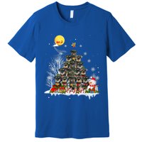 Schnauzer Dog Lover Matching Santa Christmas Tree Gift Premium T-Shirt