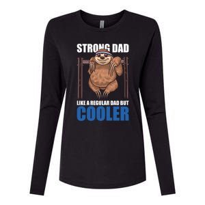 Strong Dad Like A Regular Dad But Cooler For Father's Day Cool Gift Womens Cotton Relaxed Long Sleeve T-Shirt