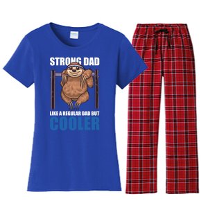 Strong Dad Like A Regular Dad But Cooler For Father's Day Cool Gift Women's Flannel Pajama Set