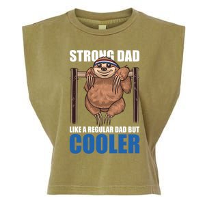 Strong Dad Like A Regular Dad But Cooler For Father's Day Cool Gift Garment-Dyed Women's Muscle Tee