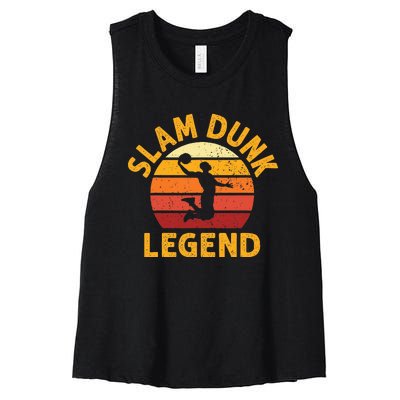 Slam Dunk Legend Women's Racerback Cropped Tank