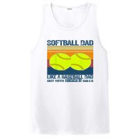 Softball Dad Like A Baseball Dad But With Bigger Balls Gifts PosiCharge Competitor Tank