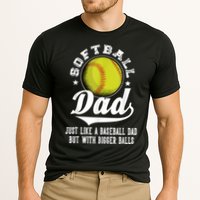 Softball Dad Like A Baseball Dad With Bigger Balls Softball Performance Shirt