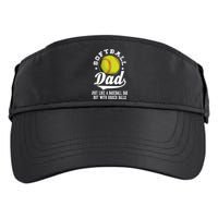Softball Dad Like A Baseball Dad With Bigger Balls Softball Adult Drive Performance Visor