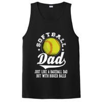 Softball Dad Like A Baseball Dad With Bigger Balls Softball PosiCharge Competitor Tank