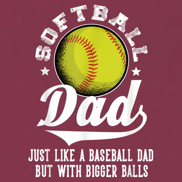 Softball Dad Like A Baseball Dad With Bigger Balls Softball 16oz Travel Tumbler