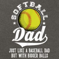 Softball Dad Like A Baseball Dad With Bigger Balls Softball Cotton Canvas Backpack