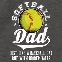 Softball Dad Like A Baseball Dad With Bigger Balls Softball Vector Backpack