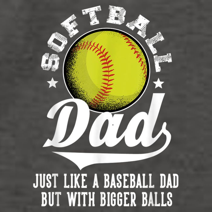 Softball Dad Like A Baseball Dad With Bigger Balls Softball Vector Backpack