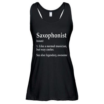 Saxophonist Definition Like A Normal Musician Saxophone Ladies Essential Flowy Tank