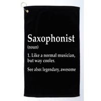 Saxophonist Definition Like A Normal Musician Saxophone Golf Towel
