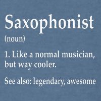 Saxophonist Definition Like A Normal Musician Saxophone Garment-Dyed Sweatshirt