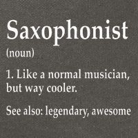 Saxophonist Definition Like A Normal Musician Saxophone Cotton Canvas Backpack