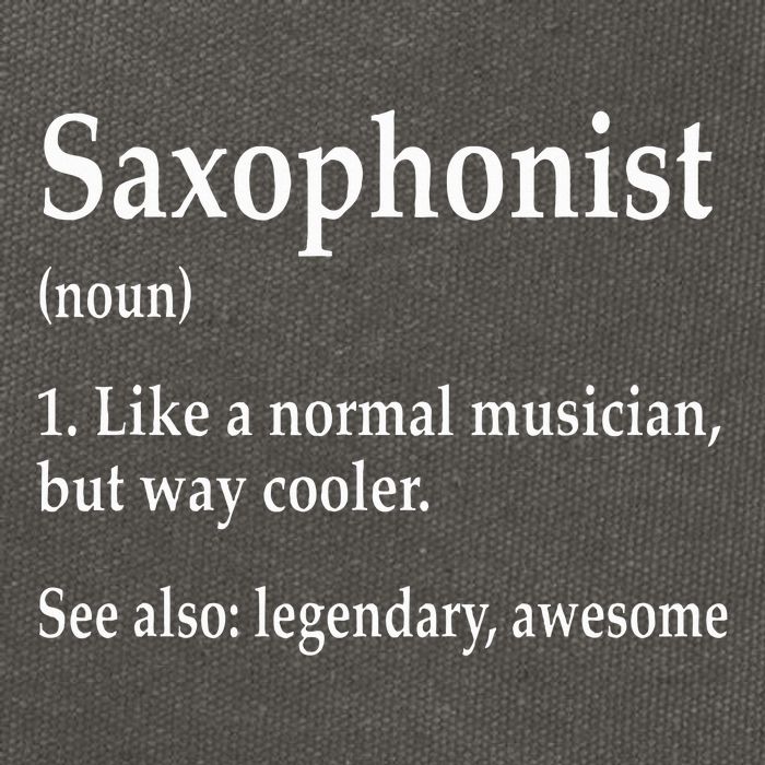 Saxophonist Definition Like A Normal Musician Saxophone Cotton Canvas Backpack
