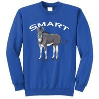 Smart Donkey Lover Sarcastic Adult Humor Blue Glasses Gift Sweatshirt