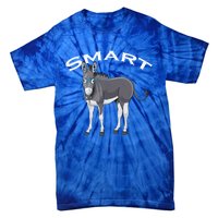 Smart Donkey Lover Sarcastic Adult Humor Blue Glasses Gift Tie-Dye T-Shirt