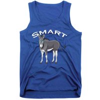 Smart Donkey Lover Sarcastic Adult Humor Blue Glasses Gift Tank Top