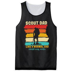 Scout Dad Like A Normal Dad Except Way Cooler Scout Leader Mesh Reversible Basketball Jersey Tank