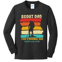 Scout Dad Like A Normal Dad Except Way Cooler Scout Leader Kids Long Sleeve Shirt