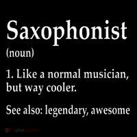 Saxophonist Definition Like A Normal Musician Saxophone Flexfit Unipanel Trucker Cap