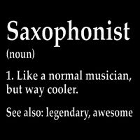 Saxophonist Definition Like A Normal Musician Saxophone Crop Top
