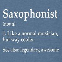 Saxophonist Definition Like A Normal Musician Saxophone Garment-Dyed Sweatshirt