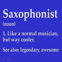 Saxophonist Definition Like A Normal Musician Saxophone Tall T-Shirt