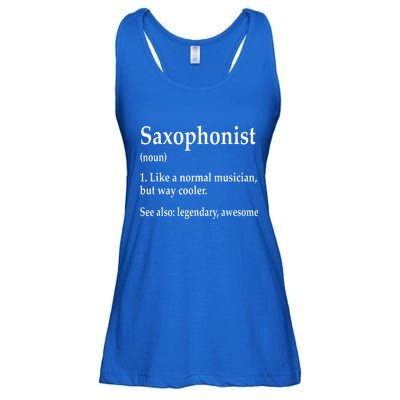 Saxophonist Definition Like A Normal Musician Saxophone Ladies Essential Flowy Tank