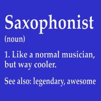 Saxophonist Definition Like A Normal Musician Saxophone Pom Pom 12in Knit Beanie