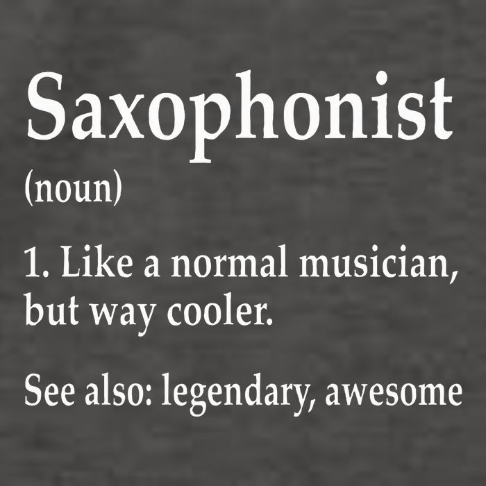 Saxophonist Definition Like A Normal Musician Saxophone Vector Backpack