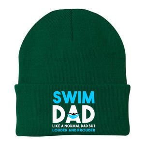 Swim Dad Like A Normal Dad But Cooler Swim Dad Definition Knit Cap Winter Beanie