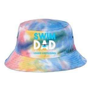 Swim Dad Like A Normal Dad But Cooler Swim Dad Definition Tie Dye Newport Bucket Hat