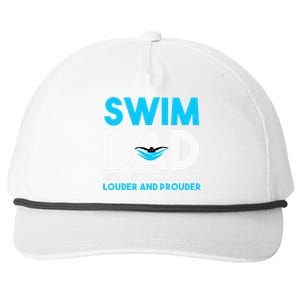 Swim Dad Like A Normal Dad But Cooler Swim Dad Definition Snapback Five-Panel Rope Hat