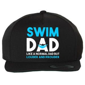 Swim Dad Like A Normal Dad But Cooler Swim Dad Definition Wool Snapback Cap