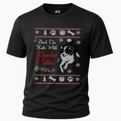 Santa Dog Lover Gift Border Collie Ugly Christmas Performance Shirt