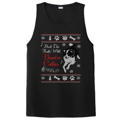 Santa Dog Lover Gift Border Collie Ugly Christmas PosiCharge Competitor Tank