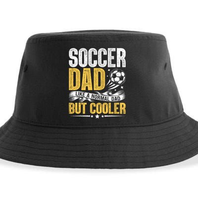 Soccer Dad Like A Normal Dad But Cooler Funny Sustainable Bucket Hat