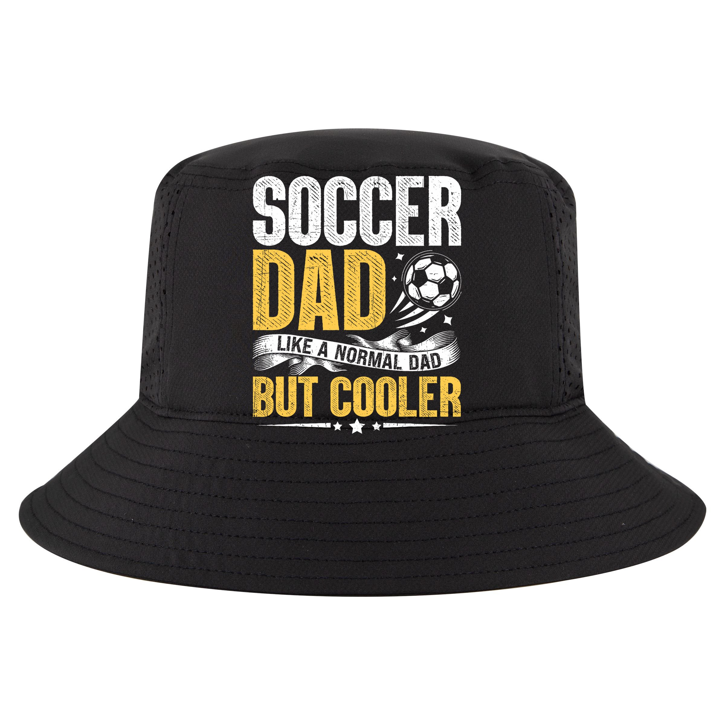 Soccer Dad Like A Normal Dad But Cooler Funny Sustainable Bucket Hat