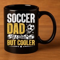 Soccer Dad Like A Normal Dad But Cooler Funny 11oz C Handle Ceramic Mug