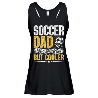 Soccer Dad Like A Normal Dad But Cooler Funny Ladies Essential Flowy Tank