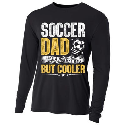 Soccer Dad Like A Normal Dad But Cooler Funny Cooling Performance Long Sleeve Crew