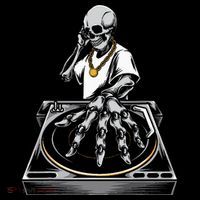 Skeleton DJ Lazy Halloween Costume Skull Disc Jockey Sustainable Bucket Hat