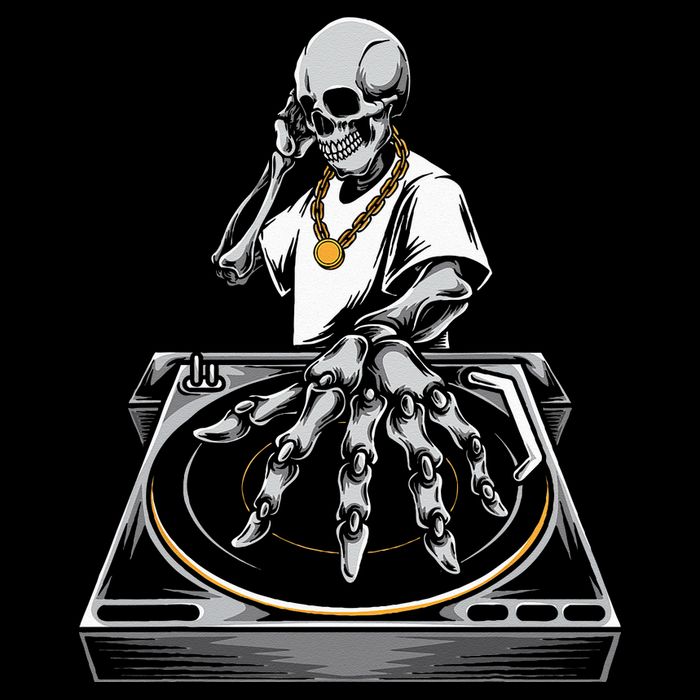 Skeleton DJ Lazy Halloween Costume Skull Disc Jockey 16 in Basic Backpack