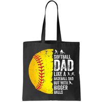 Softball Dad Like A Baseball Dad But With Bigger Balls Bag