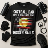 Softball Dad Like A Baseball Dad Definition Cooling Performance Crew T-Shirt